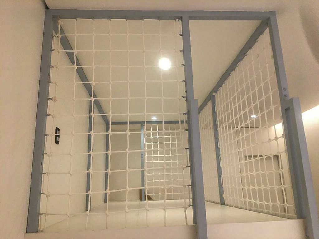 Malha branca em corda náutica