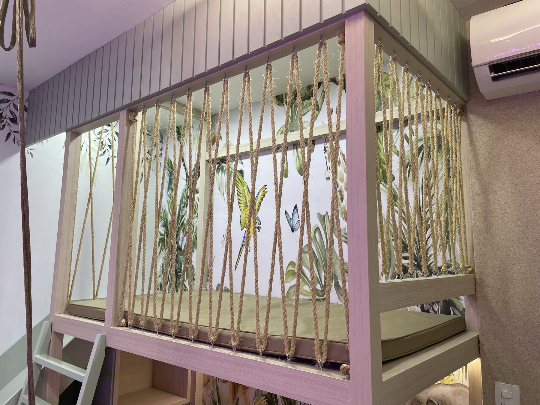 Beliche decorado com corda de sisal